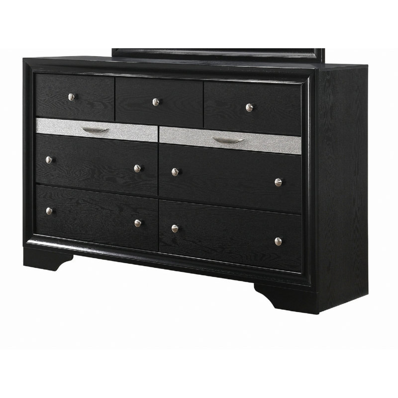 Commode moderne à 7 tiroirs avec plateau coulissant pour bijoutier pour chambre à coucher, commode de rangement pour chambre à coucher pour la maison