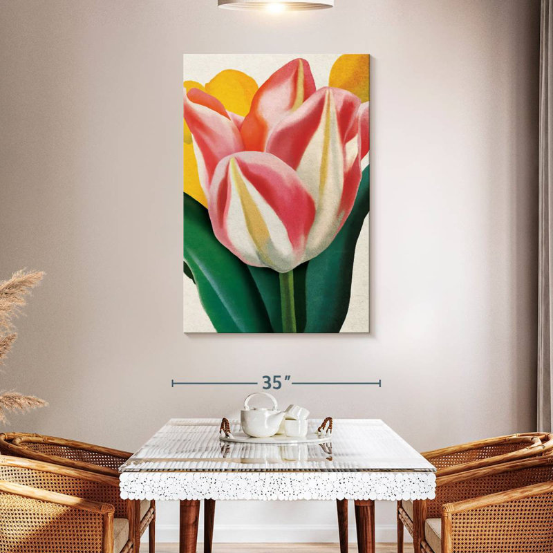 Joyeuse tulipe, H 48 po x l 32 po