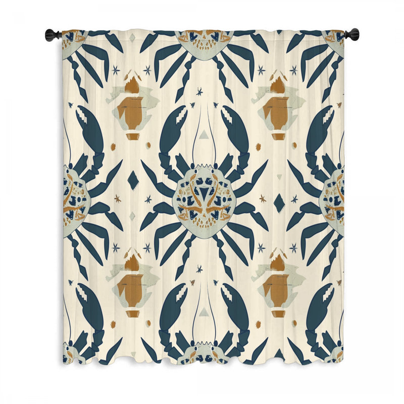 Rideau transparent en polyester Melaniece, L 50 po x L 96 po