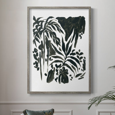 Ink Jungle II Framed Print - Solid Wood