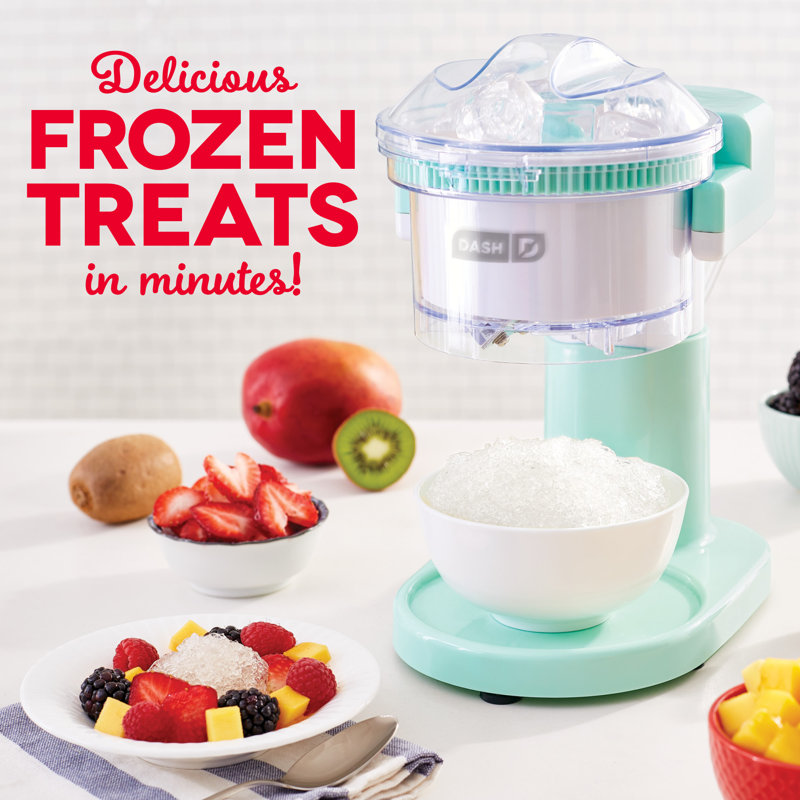 Aqua Blue Stainless Steel Countertop Ice Maker
