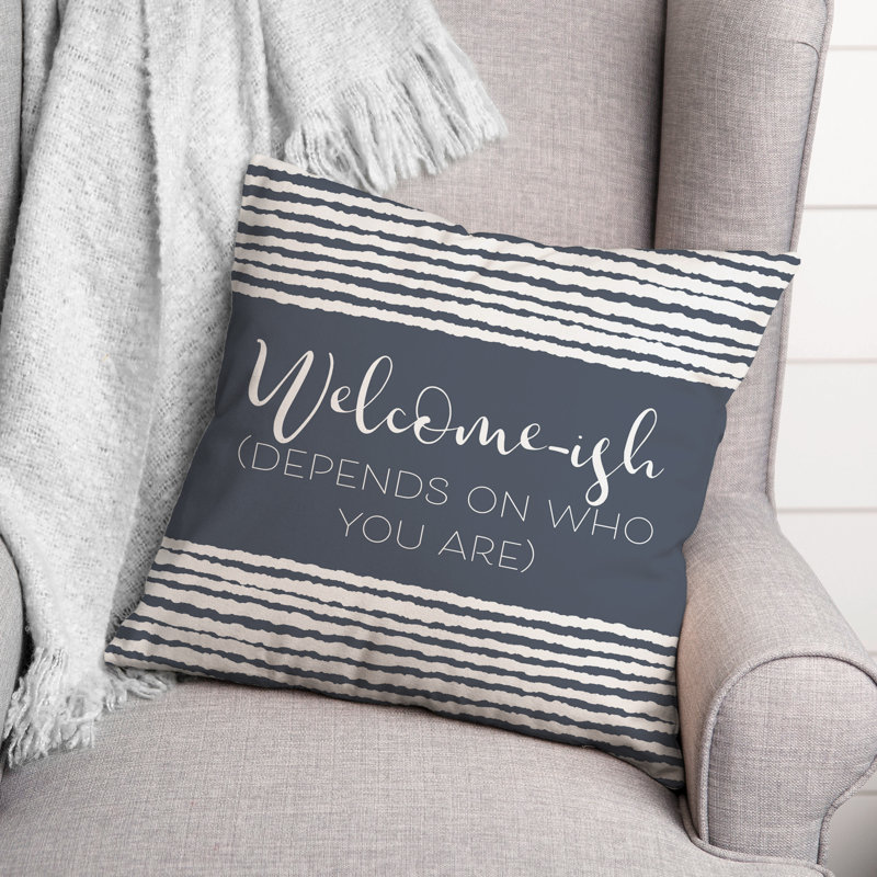  Throw Pillow, Slate, 18"H x 18"W
