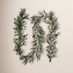 Lighted Faux Pine Garland