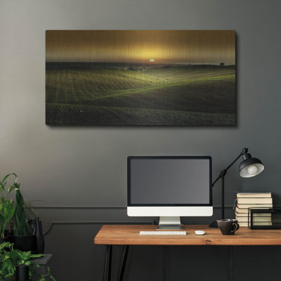 «Alentejo Sunset» par Goncalves, art mural en métal
