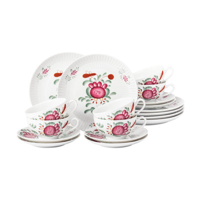 Amina Piece Porcelain Dinnerware Set - Service for 6