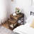 Nesting Table Set Of 2 Side Tables, Stacking End Table With Storage Shelf And Fabric Drawer, 2 Tiers Industrial Nightstand, Bedside Table Organizer For Living Room Bedroom