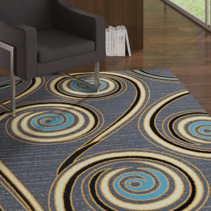Littell Abstract Indoor Rug, Rectangle 8' x 10'