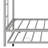 Twin Over Twin Metal Bunk Bed With Trundle, Two Ladders, And Secure Guardrails-312739285