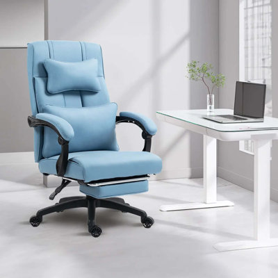 Fauteuil de jeu ergonomique en cuir avec repose-pieds Dowinx Pu
