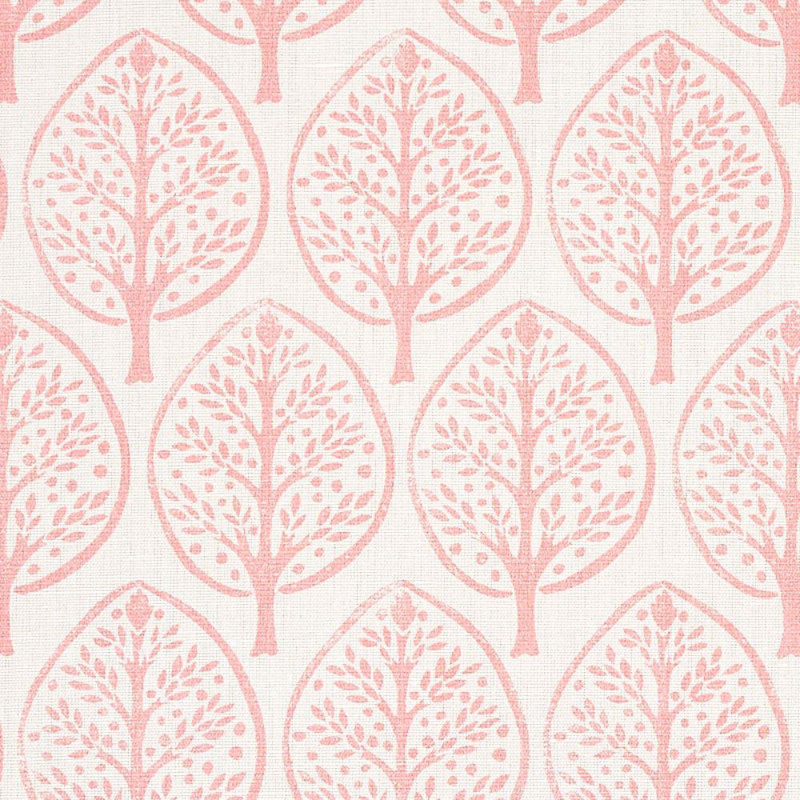 Schumacher x Molly Mahon Mini Burchetts Fabric, Pink