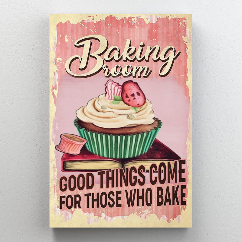 Bake Room - 1 pièce, impression sur toile tendue sur toile tendue, H 36 po x l 24 po x P 1,25 po