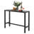 Table de bar d'extérieur 48 pouces avec plateau imperméable et structure en métal robuste
