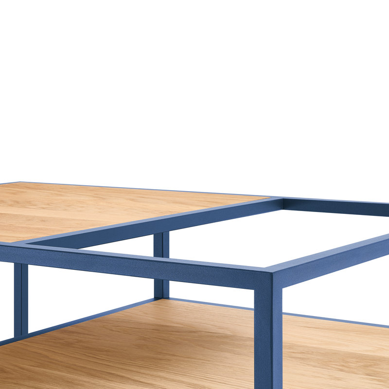 Yunisber Frame Coffee Table, Blue