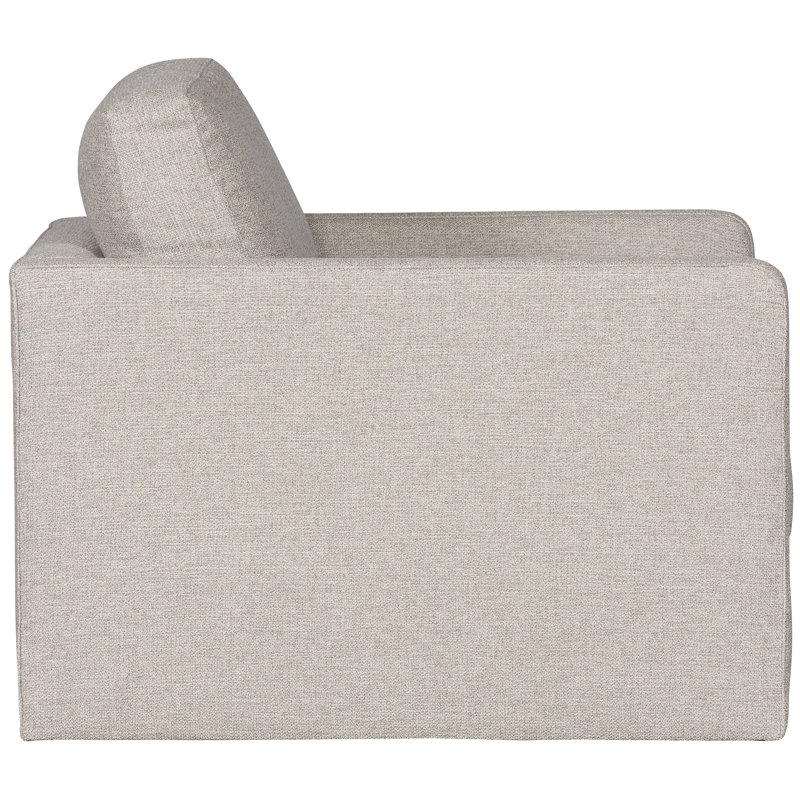 Ease 31.5" Wynne Stocked Swivel Chair, Keland Pewter Polypropylene/Olefin