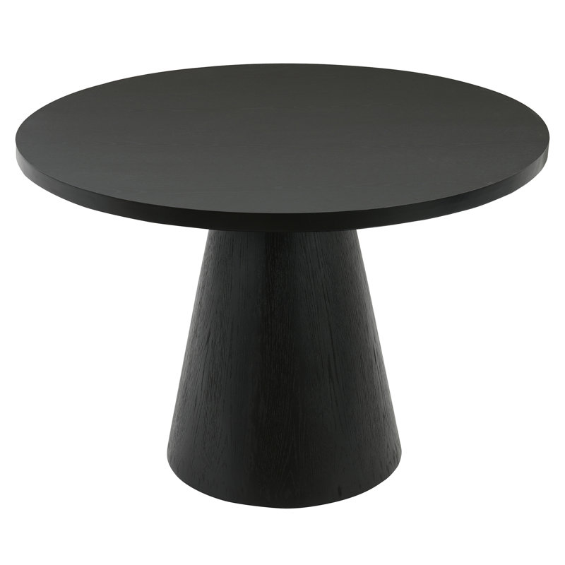 Table de salle à manger Retro Retro, 30" H x 44" L x 44" W, Noir