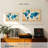 Aliaz Textured Blue World Map-107947943