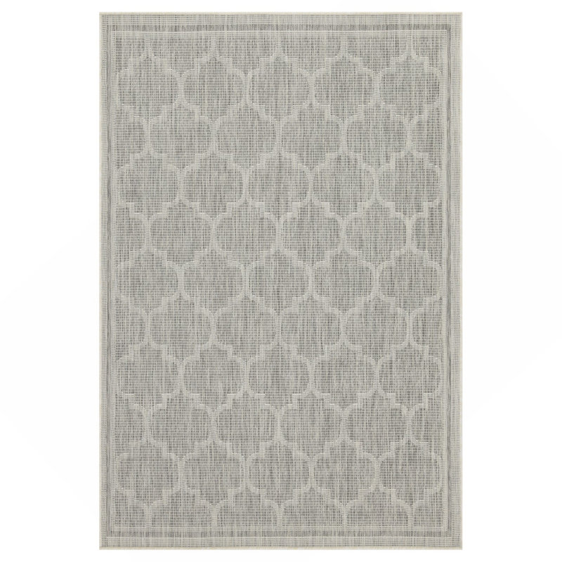 Silver 2 Ft. 7 In. X 7 Ft. 3 In. Indoor/Outdoor Area Rug, Runner 2'7" x 7'3"