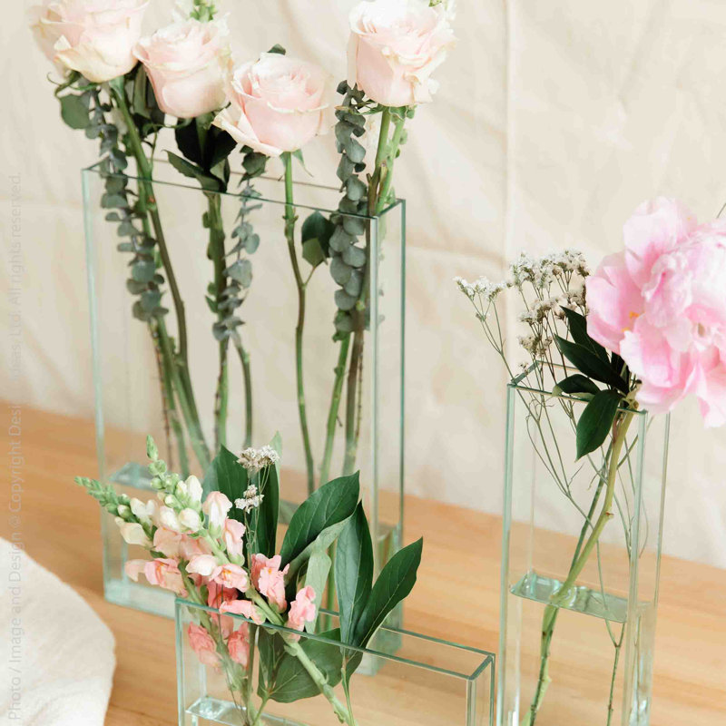 Vase de table Afaan, H 6 po x l 9 po x P 1,5 po