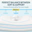 Thick Side Queen Memory Foam Pillow Cooling Pillow For Neck Support, Ergonomically Designed Medium Bed Pillows (Set Of 2)