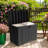 Outdoor Resin Storage Deck Box, 45 Gallon Capacity, Weather-Resistant, Black