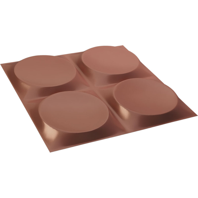 Panneau mural 3D décoratif Adonis EnduraWall, H 11,88 po x l 11,88 po x P 0,61 po, Rose champagne métallique nacré universel