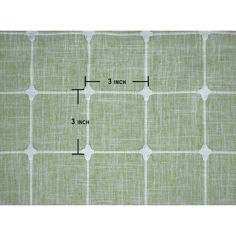 Antonisha Plaid Tailored Window Valance, Light Green