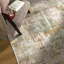 Tapis d'intérieur en mosaïque blanc ivoire Amald Pavelina-571190804