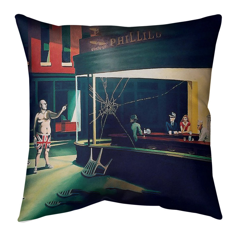 Reversible Throw Pillow, 26" x 26", Poly Twill
