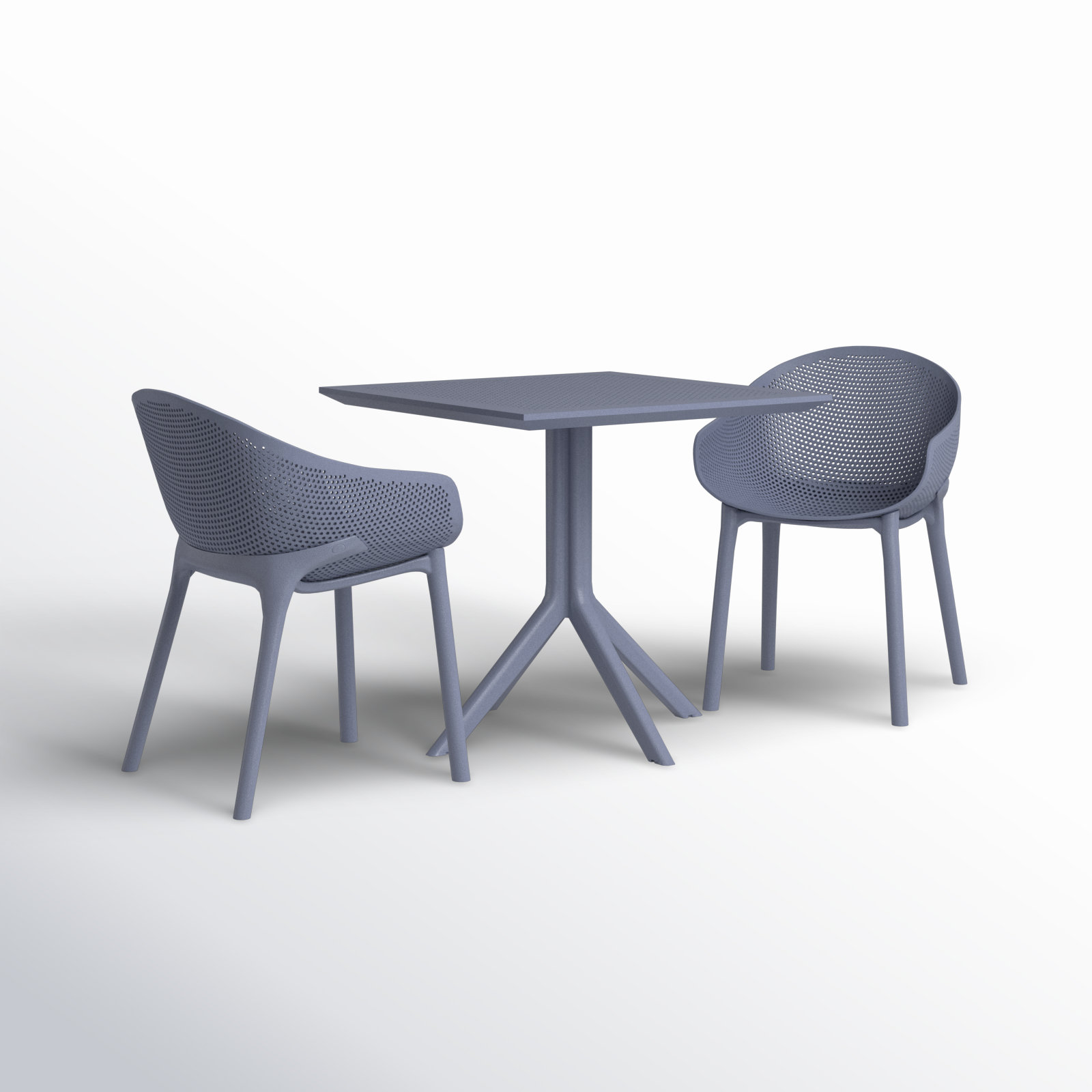 Farrah 32" Patio Bistro Set, Dark Gray