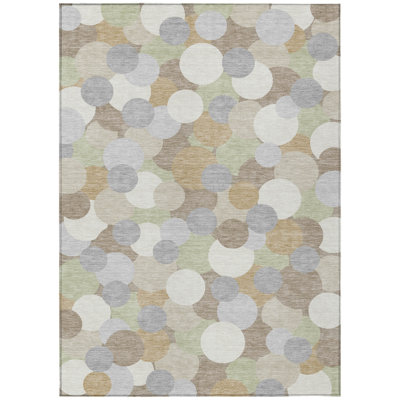Machine Washable Indoor/Outdoor Chantille ACN2450 Geometric Rug