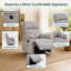 Petit fauteuil berçant manuel inclinable pour chambre de bébé / détente, gris clair-343876680