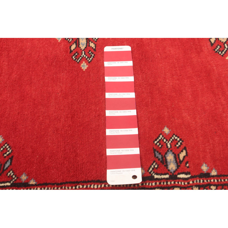 Tapis unique en laine noué à la main 3 pi 1 po x 4 pi 8 po nouvel âge Moneshia