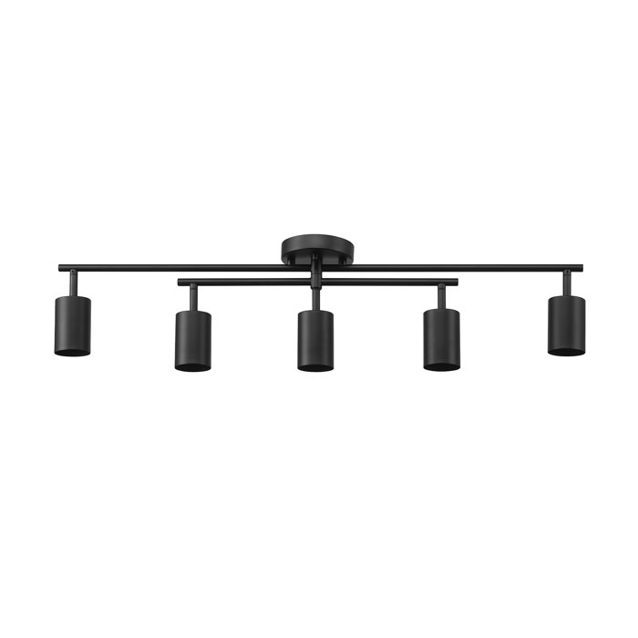 Ebern Designs 4.75'' 5 -Light Fixed Track Track Kit with Dimmable and ...