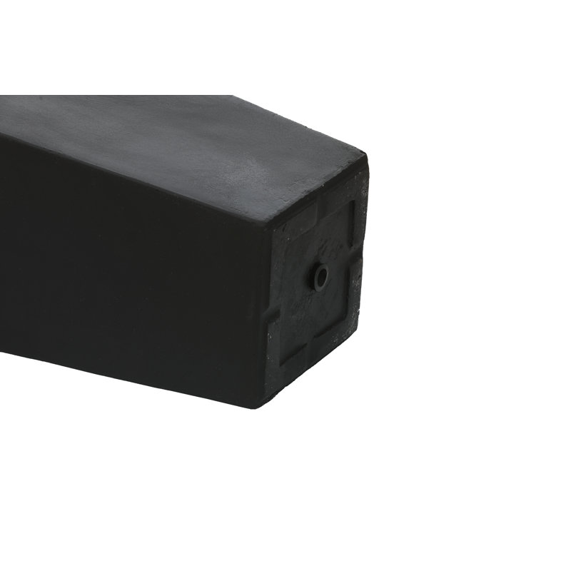Talarico 18.5" H Tapered Planter Pot, Matte Black Outdoor Planter, 18.5" H x 9.4" W x 9.4" D, Black