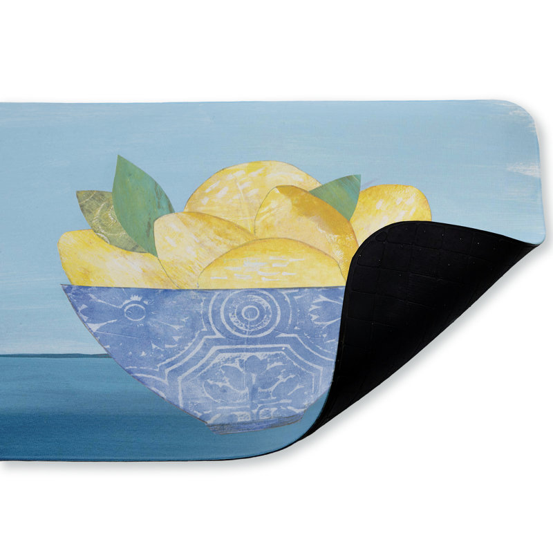 Tapis de sol anti-fatigue Lemon Elegance, Bol citron élégant