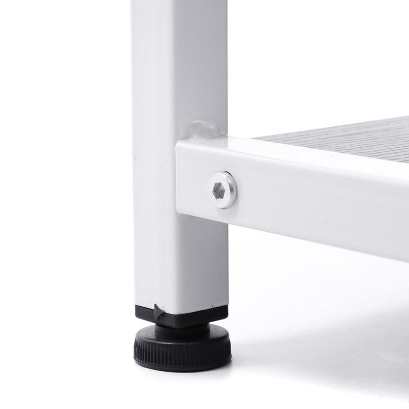 Étagère de boulanger standard 35,4 po en fer avec compatibilité micro-ondes, Brun foncé