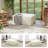 Compression Comfy Cloud 38" Velvet Sofa Ottoman-1770238225