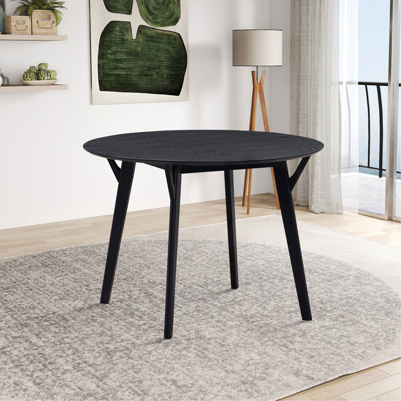 42.01 Inch Saving Place Table,Wooden Dining Table For 4 Persons,Modern Design Round Kitchen Table For Living Room,Apartment,Restaurant