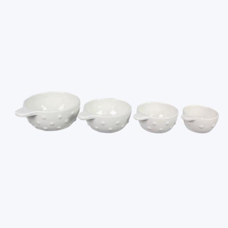 Love Happy Creations LLC 4 -Piece Ceramic Measuring Cup