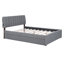 Lit plateforme tapissier grand avec lit gigogne simple Teddy-1737459526-1737459523