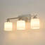 Luminaire de meuble-lavabo 3 lumières 22 po avec abat-jour en verre opale 22 po-133495802