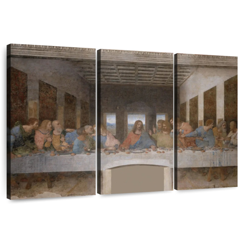 La Cène 1495-98, H 42 po x l 65 po