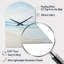 Beach Photo Tranquil Waters I - Arch Shape Decorative Blue Coastal Beach Wall Clock-104240432
