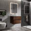 Meuble-lavabo simple 24 po avec dessus en céramique avec trop-plein Derrance, pré-assemblé-2075475024-2025746520