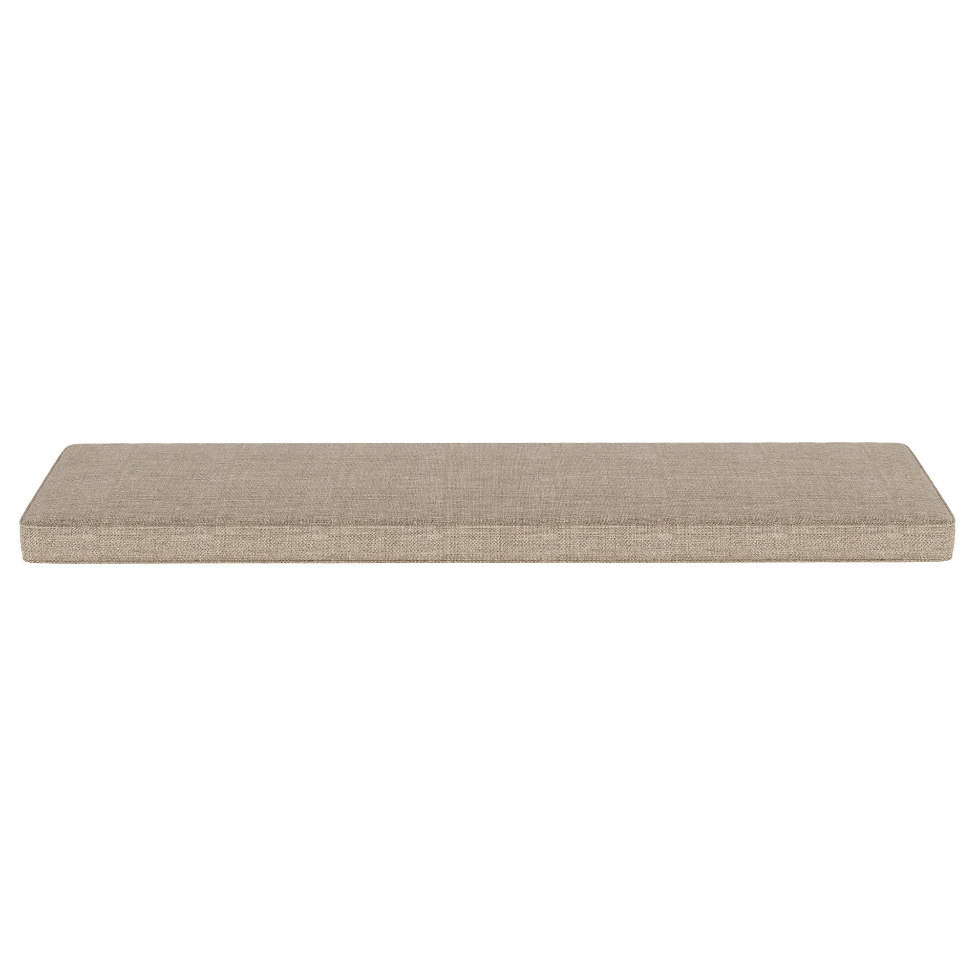 Indoor/Outdoor Sunbrella® Seat Cushion, Cast Shale Sunbrella® Plainweave, 65" W x 18" D
