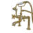 British Telephone Deck Mount Tub Faucet (P0462)-96914309