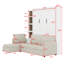 Lit escamotable mural avec canapé et tablettes Murphy-1573117907