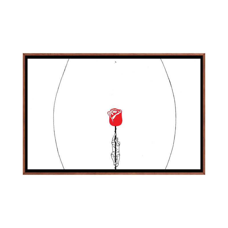 Rise by Filippo Spinelli - Print on Canvas, 66.04 cm H x 45.72 cm W, Classic Brown Wood Framed