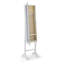 Ghayth Wood Flat Floor Mirror with Shelves