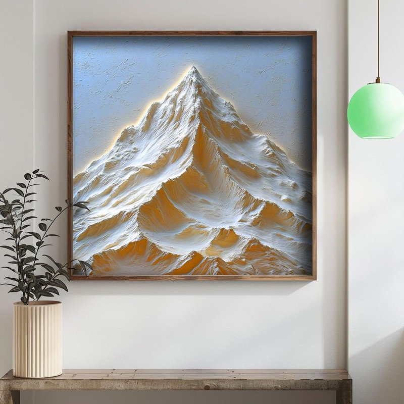 Peinture décorative en panneau de fibres à densité moyenne, 27.56" H x 27.56" W